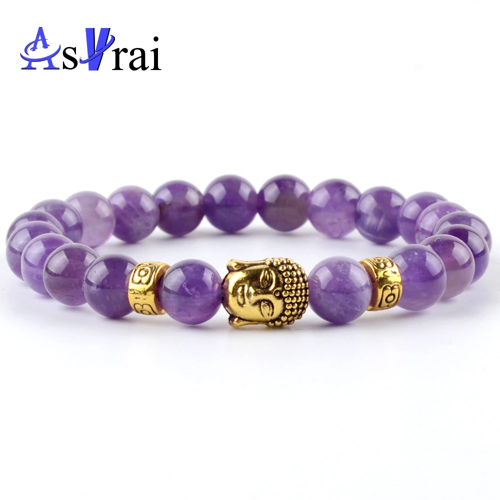 2019 модные натуральные аметисты розы кварцевые каменные браслеты для женщин