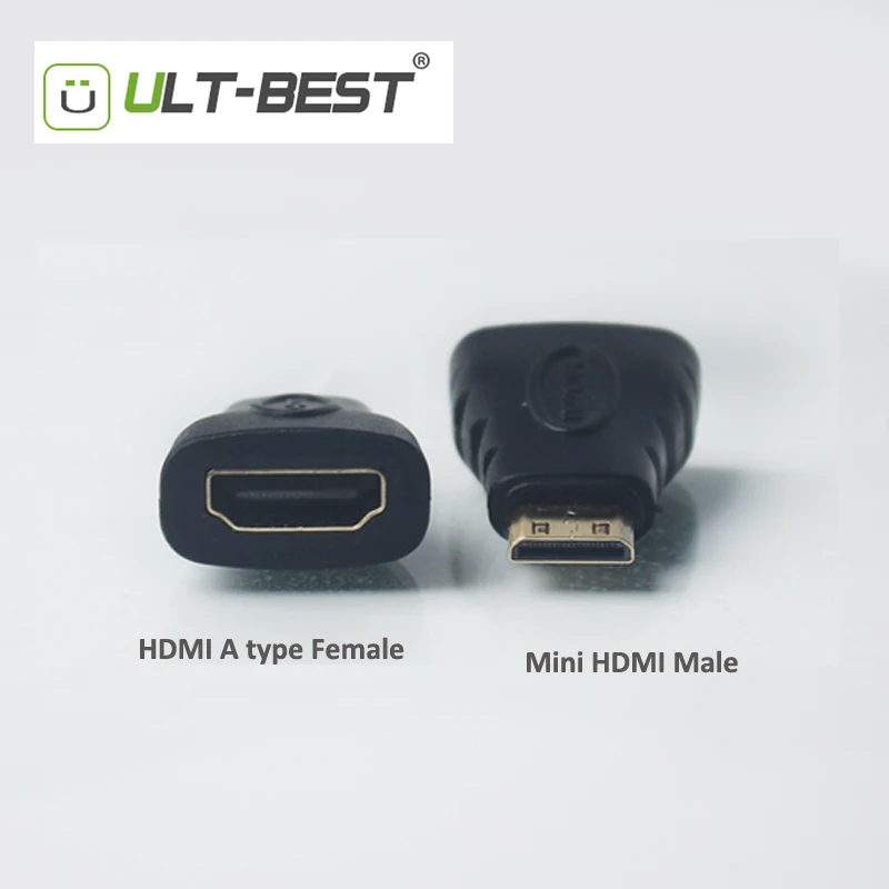 Ульт-лучший HDMI адаптер мини папа к тип A Разъем позолоченный 1080P для HDTV diaplay |