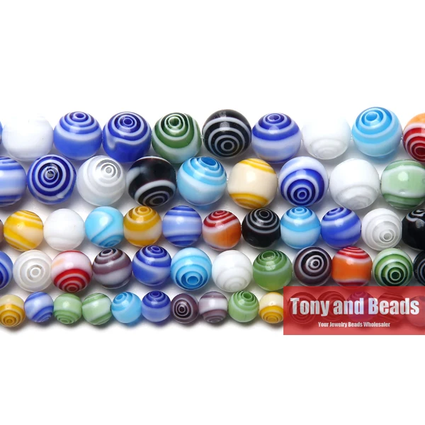 Разноцветный в полоску бусины миллефиори Стекло диаметр -- 6 8 10 мм Палочки Размеры