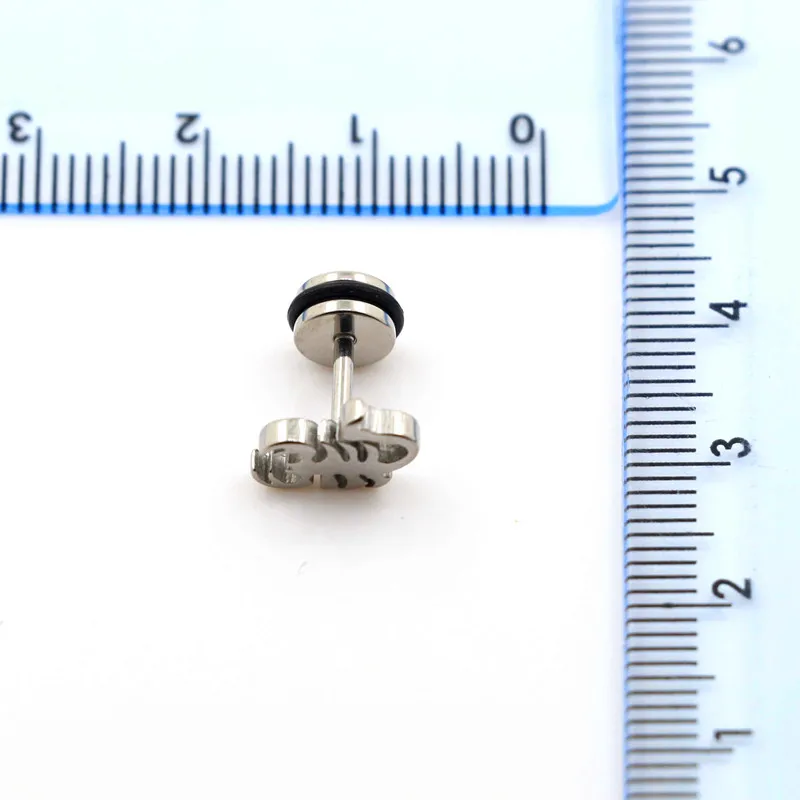 Бесплатная доставка пирсинг для ушей Скорпион иллюзия обманщик 20 шт. 1 2*6*5/10 мм