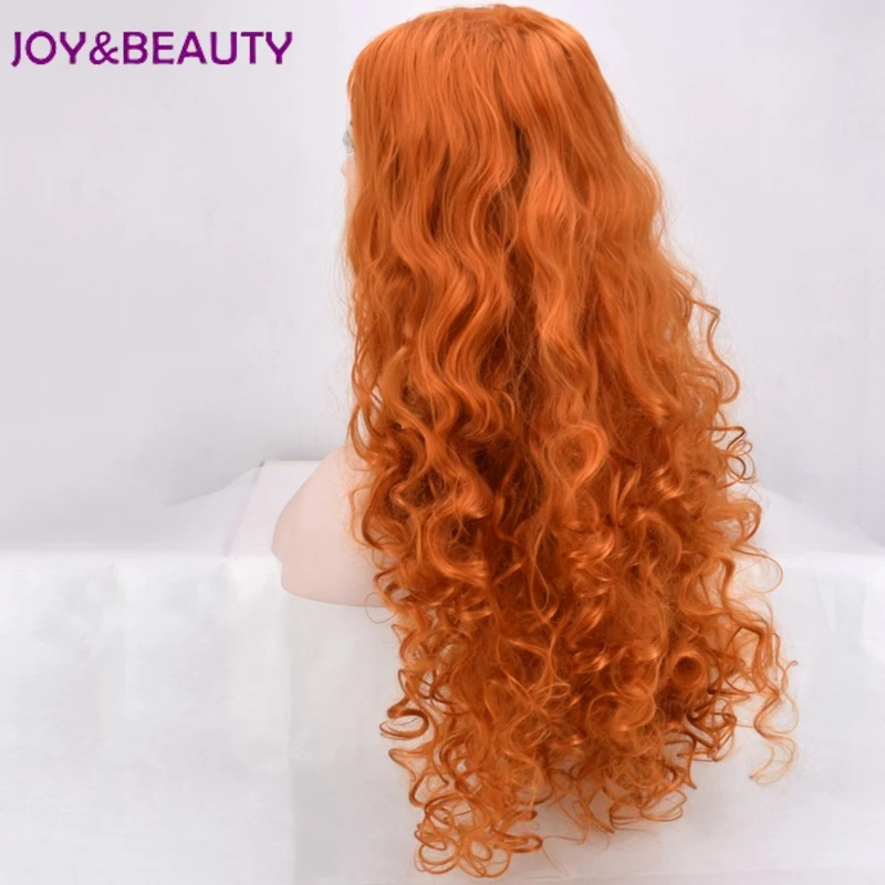 JOY& BEAUTY женские парики синтетические волосы термостойкие синтетические парики кудрявый парик длинный оранжевый парик 24 дюйма