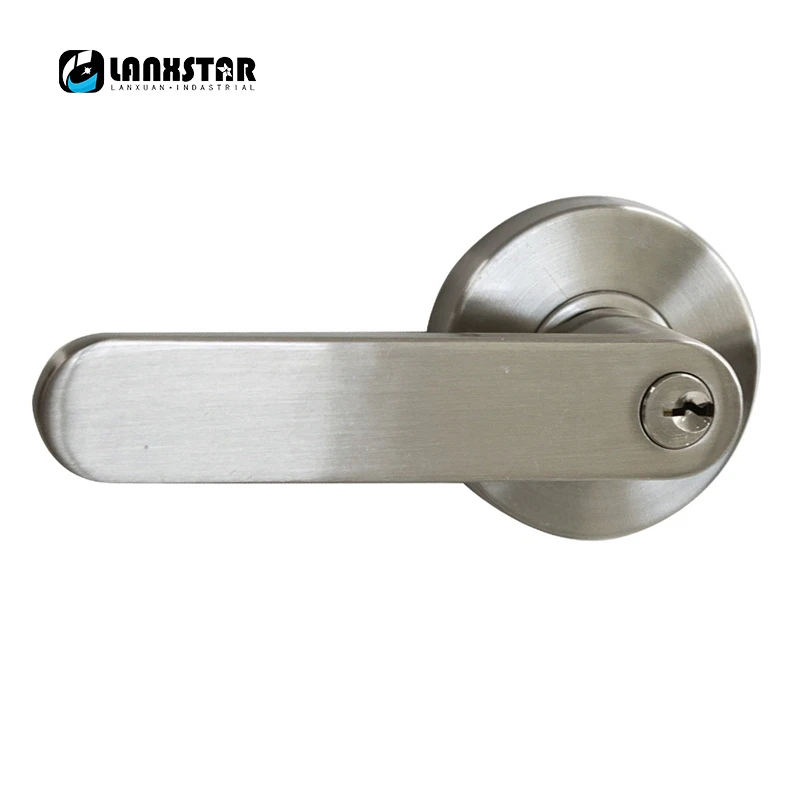 Классический замок для входной двери из нержавеющей стали с дизайном ключа