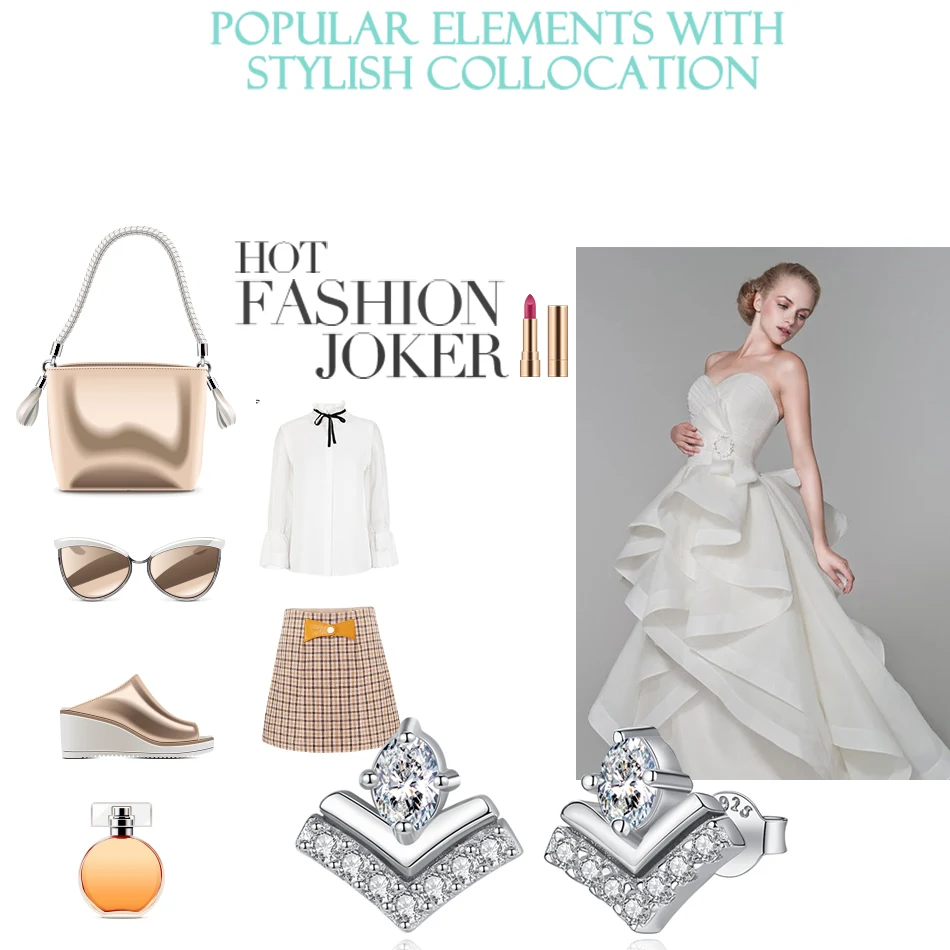 Женские серьги гвоздики из серебра 100% пробы с кристаллами|Серьги-гвоздики| |