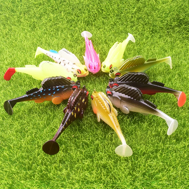 Мягкая рыболовная приманка джиг для ловли окуня 55 мм 13 г|Наживки рыбной ловли| |