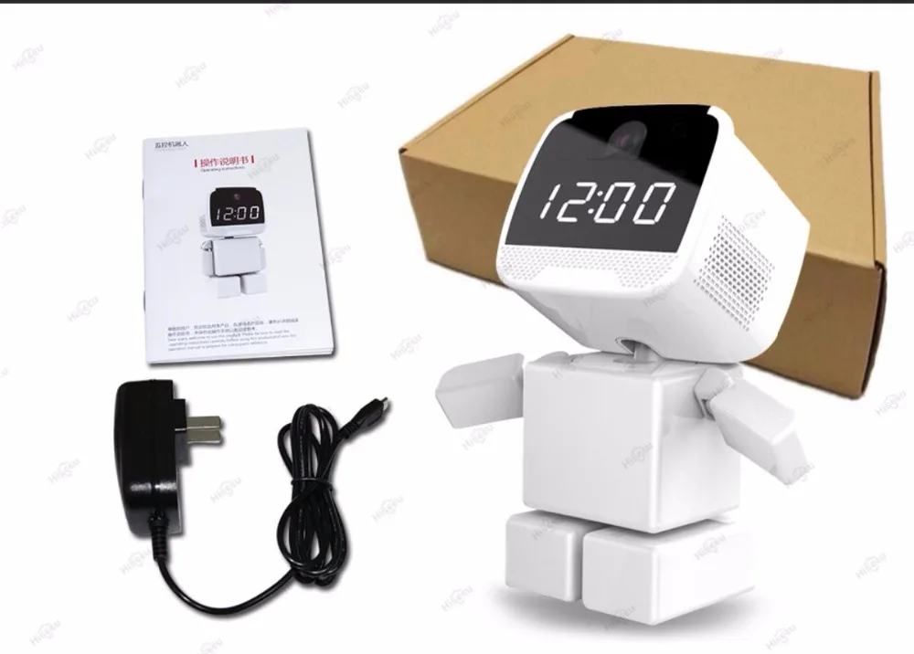 Maxde 960P HD IP камера Wi-Fi Домашняя безопасность робот с часами дистанционного