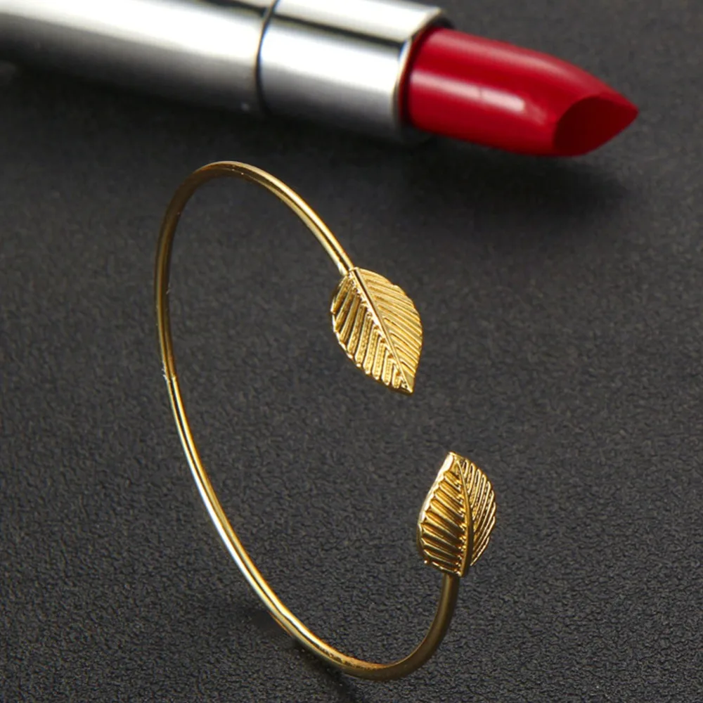 3 Pcs/set Fashion Round Leaves Spiral Bangles Women Pretty Girl Punk Style Charm Bracelet Set Jewelry Statement Gift | Украшения и
