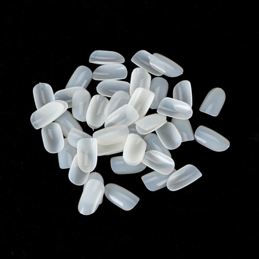 600pcs/1pack False Nail Tips Nature Clear Finger Nails Full Card Art Display Practice Acrylic UV Gel Polish Tool Manicure | Красота и
