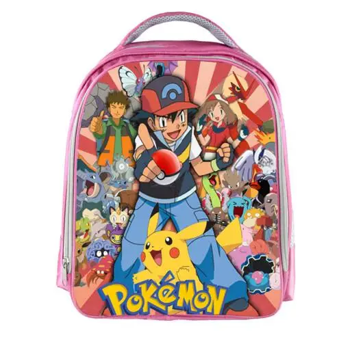 Anime pokemon children School Bags Cartoon Pikachu Arceus Mew Charizard Kindergarten Backpack Girls Boys Schoolbag Kid Book Bag | Багаж и