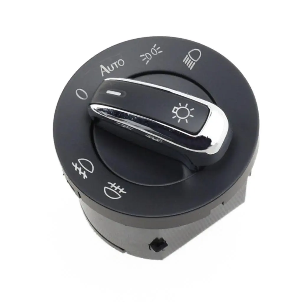 

Chrome Euro Head Light Switch AUTO version For Volkswagen For VW Golf Jetta MK5 and MK6