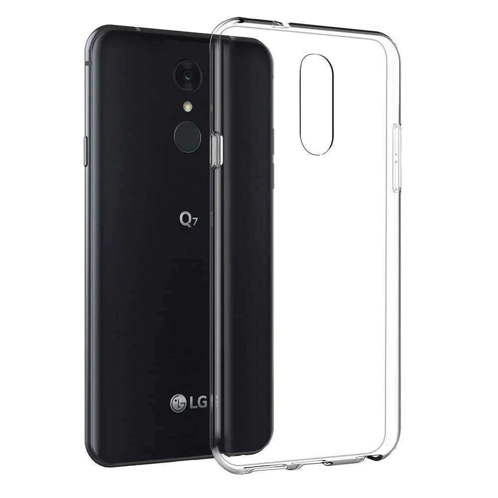 Чехол для LG Q6 Q7 Q8 Q9 TPU силиконовый прозрачный облегающий Бампер Мягкий чехол Plus 2018