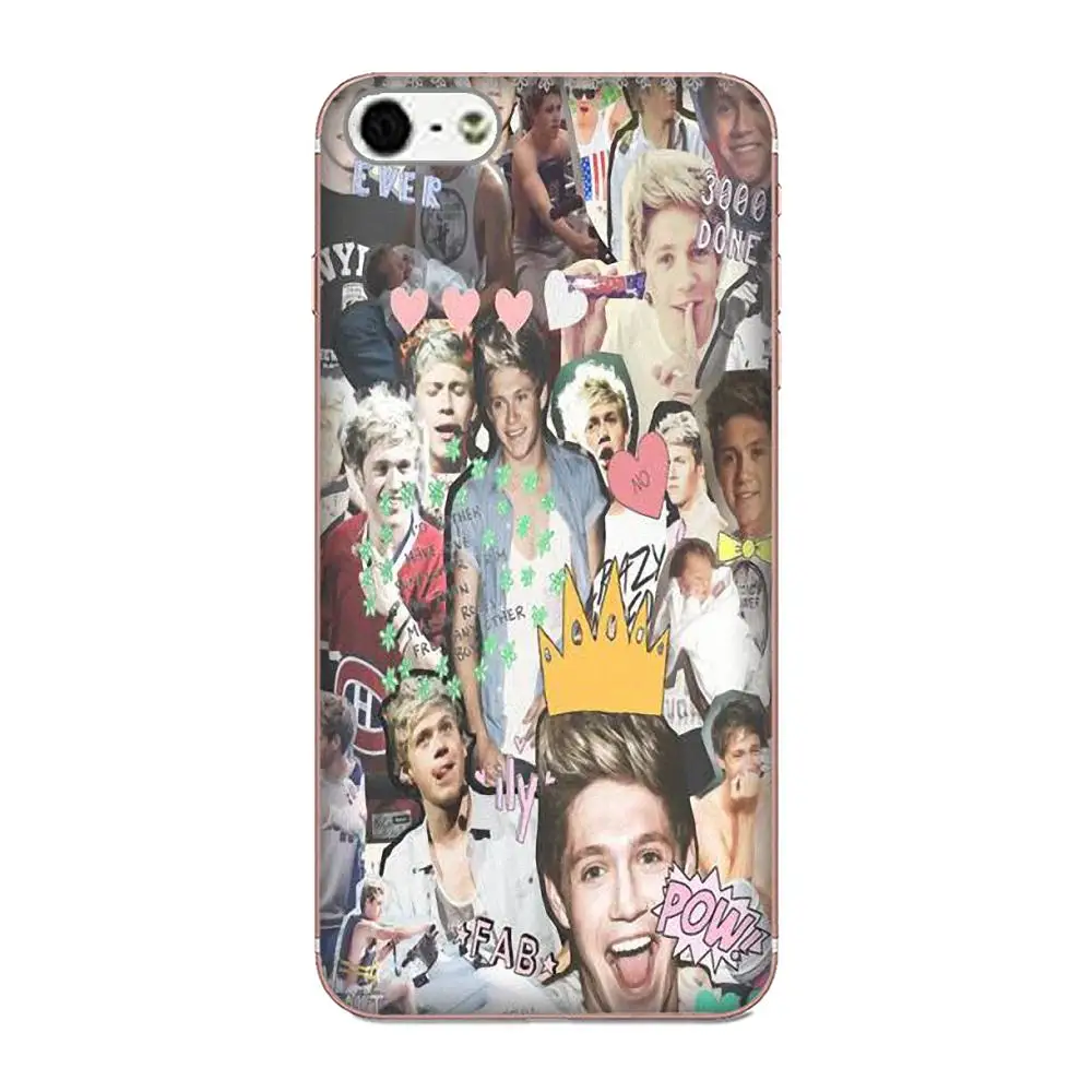 Чехол из ТПУ с принтом для Apple iPhone X XS Max XR 4 4S 5 5C 5S SE 6 6S 7 8 Plus Niall Horan Collage Art | Мобильные