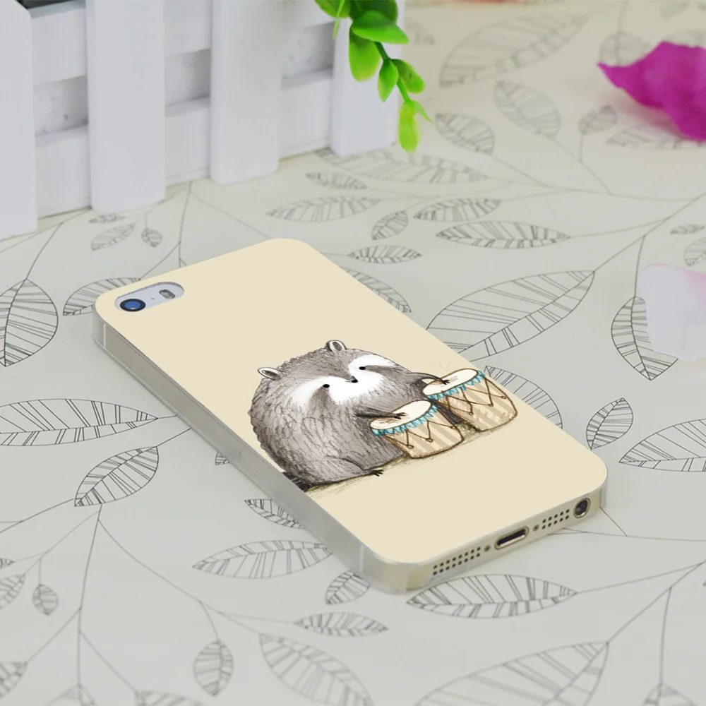 C1125 Прозрачный Жесткий Тонкий чехол из енота для Apple IPhone 4 4S 4G 5 5G 5S SE 5C 6 6S Plus |