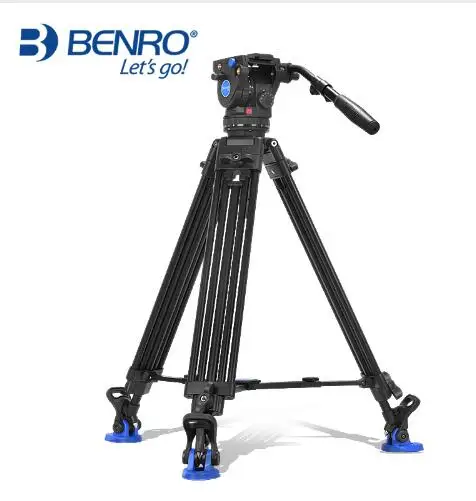 Benro BV6/BV4/BV8/BV10 серия штатив для камеры Регулируемый демпфирующий гидравлический PTZ фотография Профессиональный штатив
