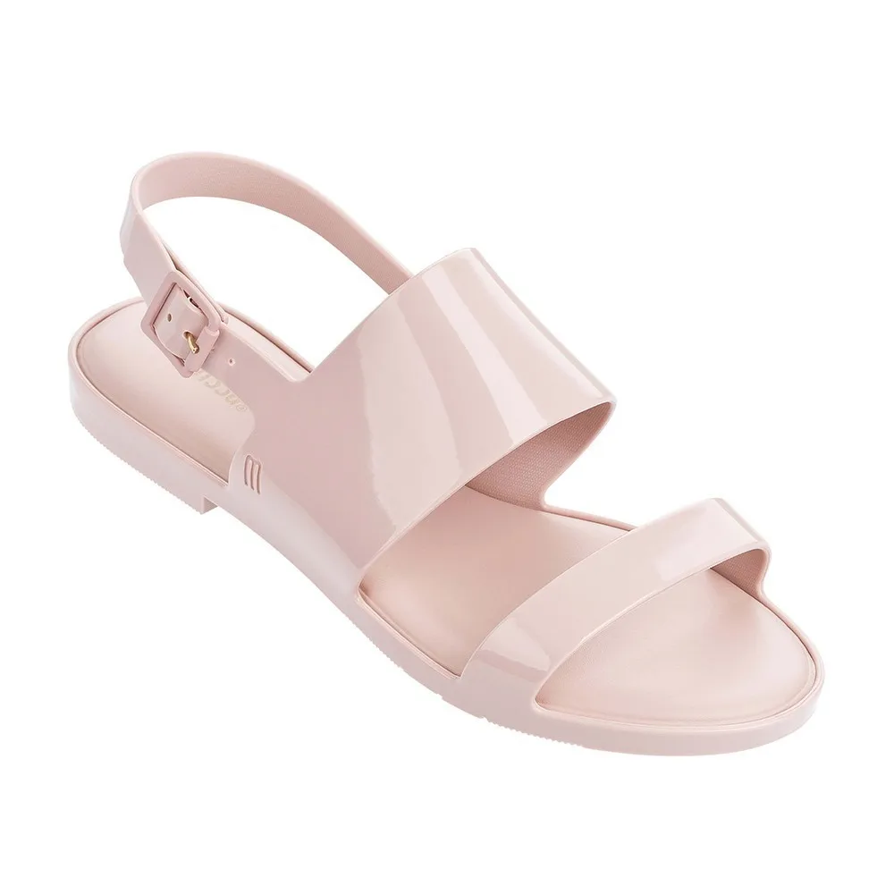Melissa classic/Новинка года; однотонные женские сандалии на плоской подошве; Брендовая обувь Melissa Adulto для женщин; прозрачные сандалии; женская прозрачная обувь; Mulher - Цвет: Pink