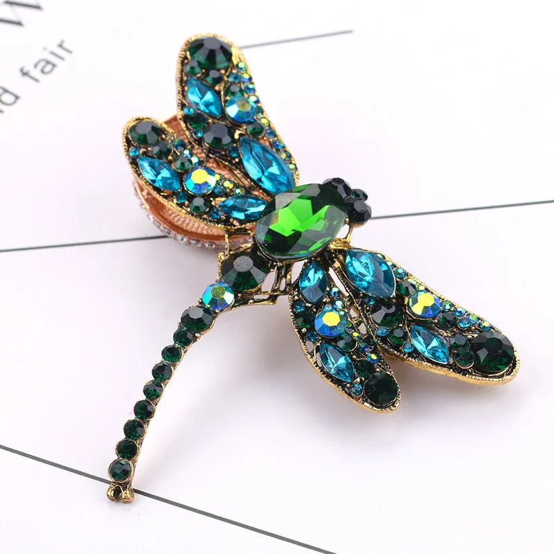 Dream Candy Exquisite Crystal Dragonfly Brooches for Women Colorful Rhinestone Brooch Pin Fashion Jewelry Coat Accessories 2019 | Украшения