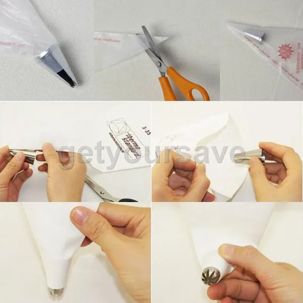 CABINA HOME 100PCS Small Size Disposable Piping Bag Icing Fondant Cake Cream Decorating Pastry Tip Tool wedding decoration | Дом и сад