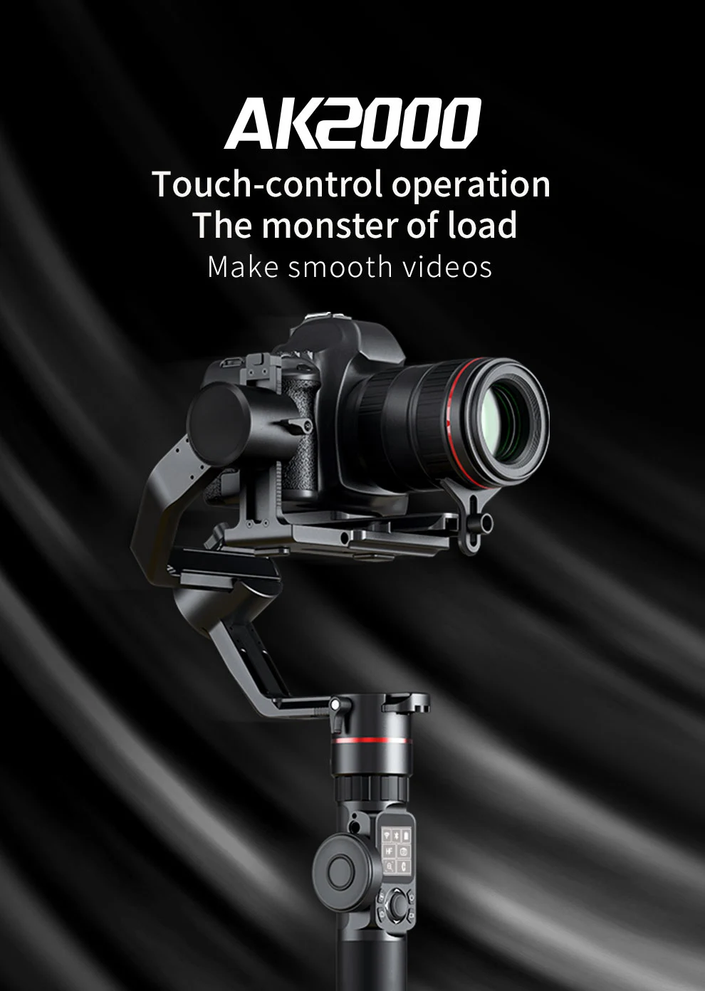 FeiyuTech Feiyu AK2000 3-осевой механической портативный монопод с шарнирным замком Dslr Камера стабилизатор для sony Canon 5D 6D Mark Panasonic GH5 Nikon