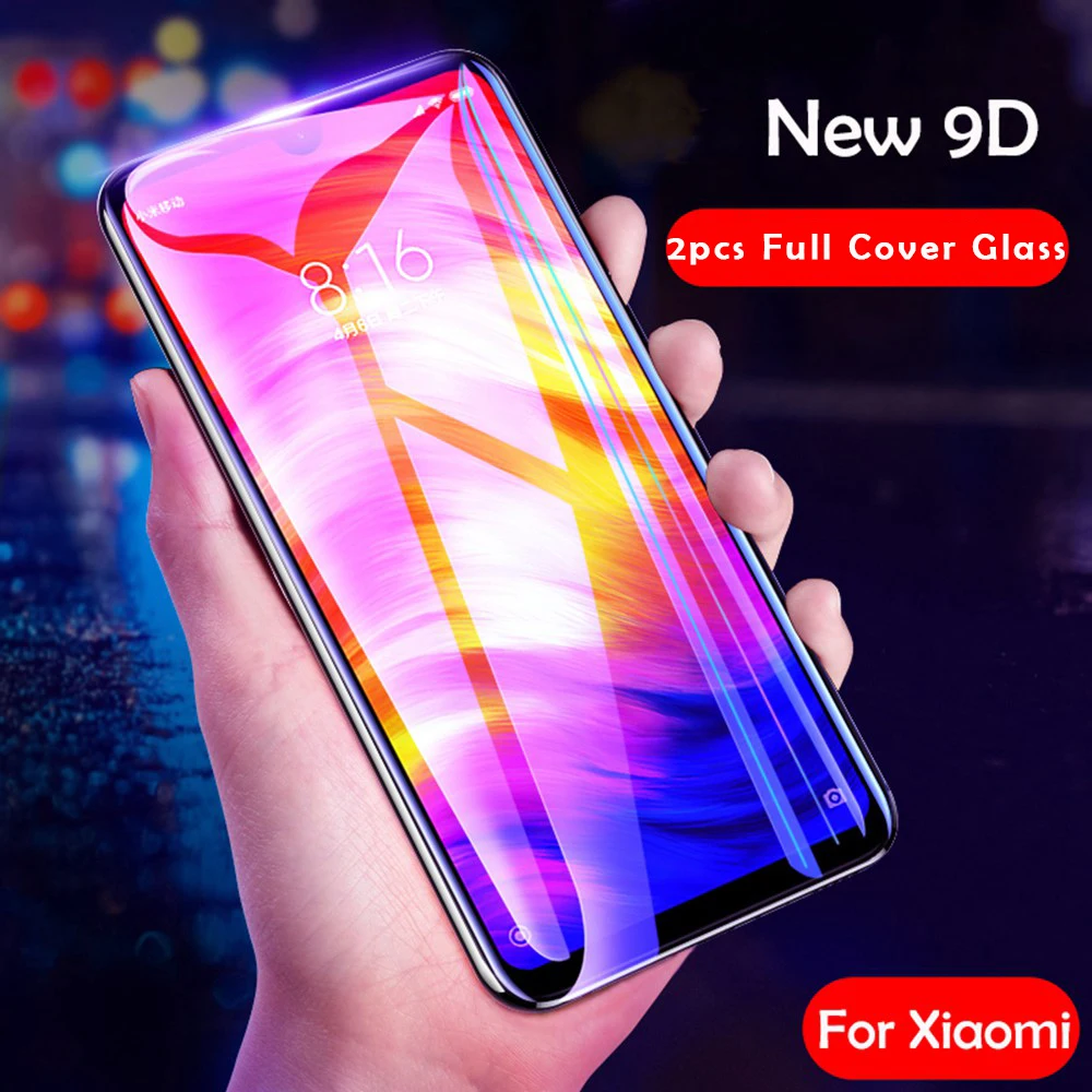 Закаленное защитное стекло для Xiaomi Redmi Note 7 Mi 9 SE 8 Lite 6 Pro 6A 2 шт. | Мобильные телефоны