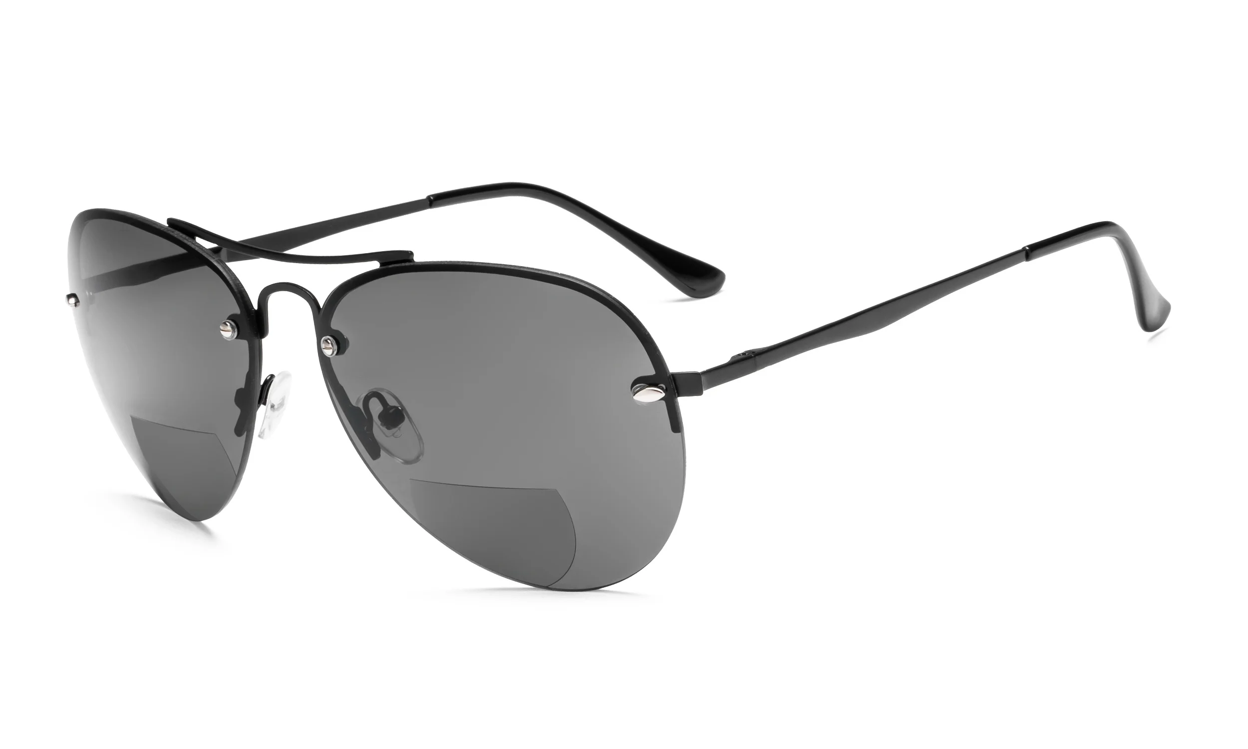 Bifocal-Black S16016-Eyekepper полуобода Пилот Стиль бифокальные очки для чтения - Цвет оправы: Bifocal-Black