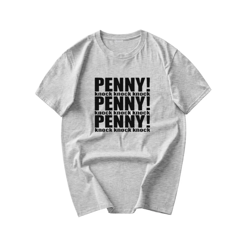 Лето 2017 г. Шелдон Купер Пенни футболка в стиле панк Для мужчин мужская майка