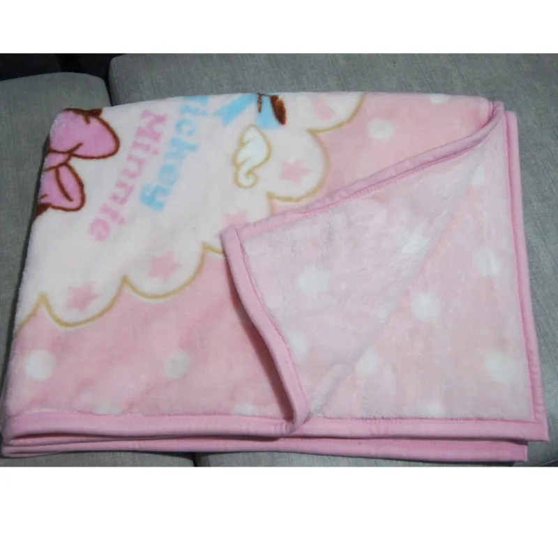 Disney Baby Микки Минни Маус Raschel плюшевый теплый плед бросок 80x120 см для маленьких мальчиков и девочек на кровать/диван/Самолет/кроватка