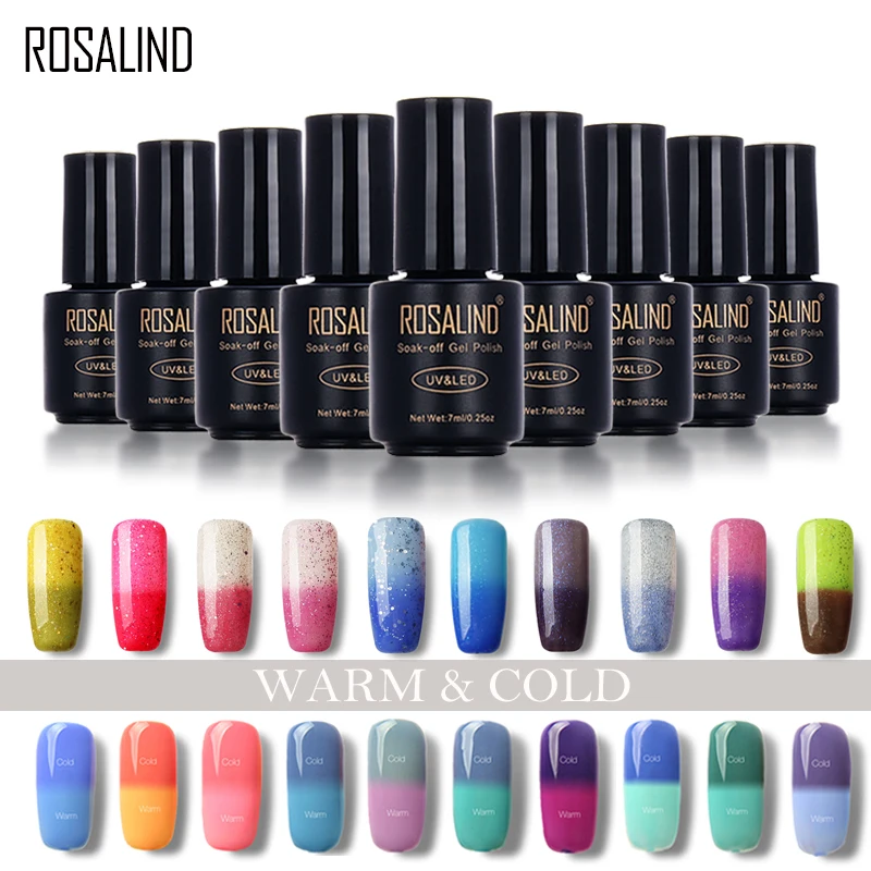 Гель лак для ногтей ROSALIND 7 мл полупрозрачный Перманентный дизайна ногтей|nail