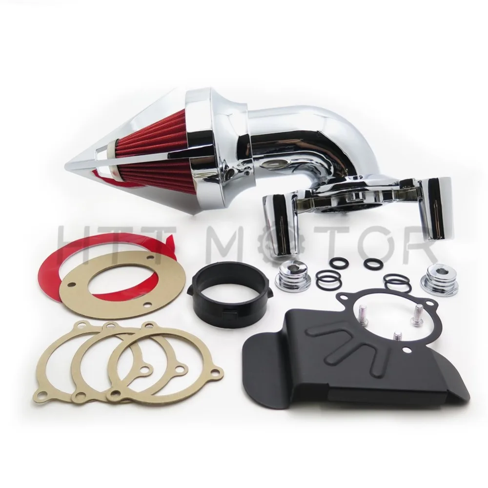 Aftermarket мотоцикл конус шип очиститель воздуха для Harley Davidson 2008 2012 Dyna Electra Glide FLHX Road King