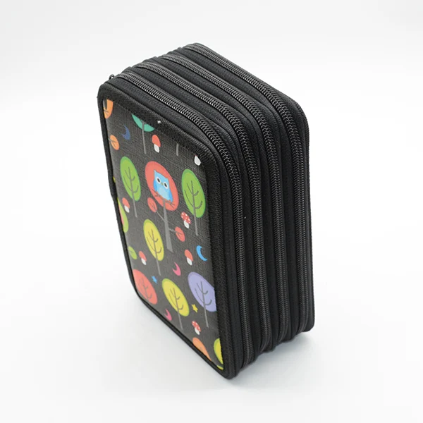 Пенал кошка большой емкости холст корейский школьные принадлежности trousse scolaire stylo estuche escolar kalem kutusu piornik lapices