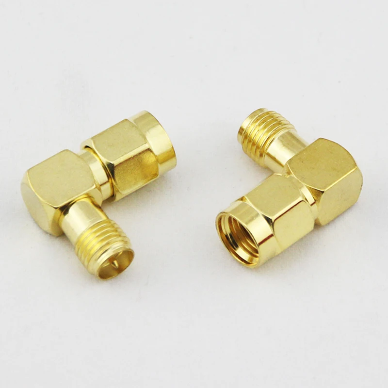 OliYin 10pcs/lot Antenna Connector RPSMA Female to Male Adapter Adaptor RP-SMA F M 90 degree Right Angle | Игрушки и хобби