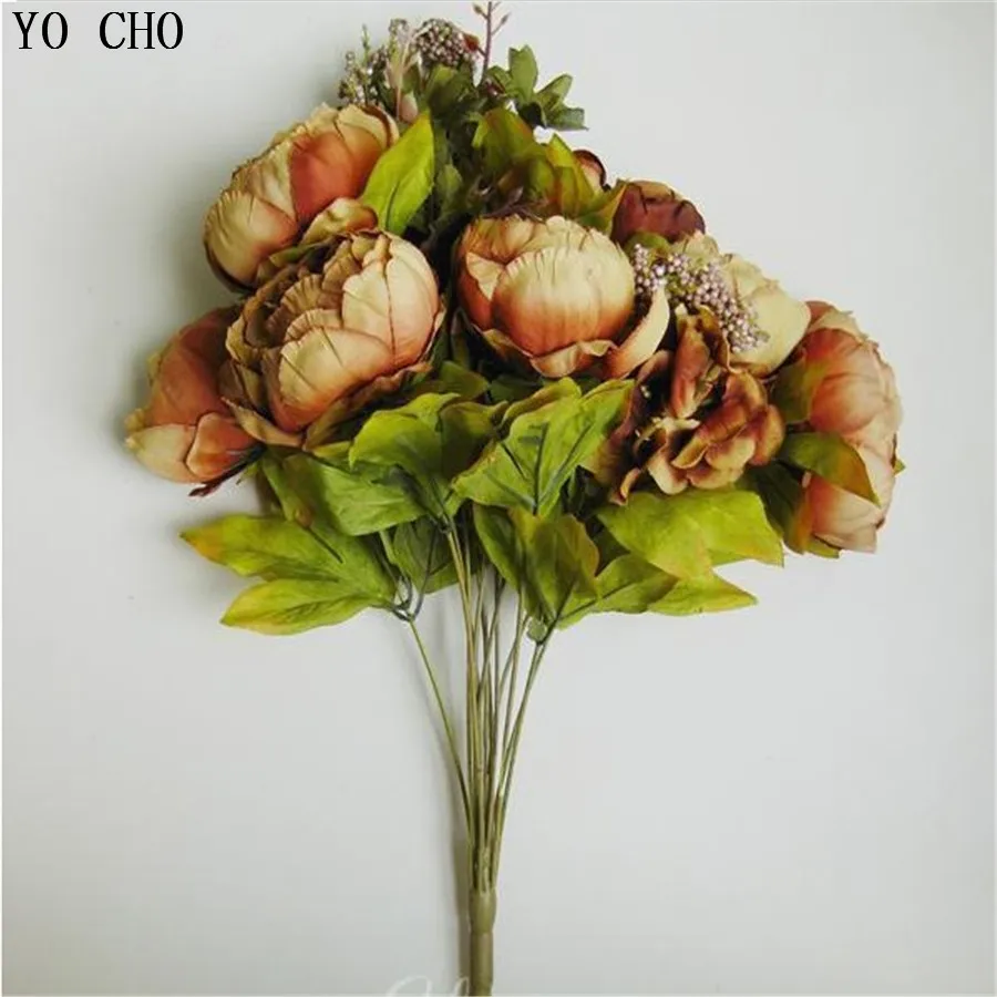 (8 цветочных головок) 2014 хит продаж Новинка Высокое качество 1 шт. Большой Пион