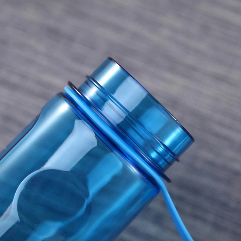 Спортивная пластиковая бутылка для воды Transhome 1000 мл большая емкость портативная