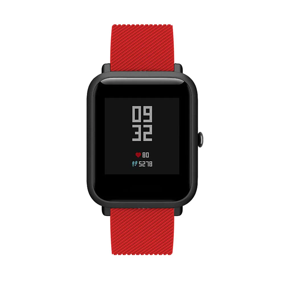 Ремешок силиконовый для Xiaomi Huami Amazfit Bip BIT PACE Lite Youth спортивный сменный Браслет