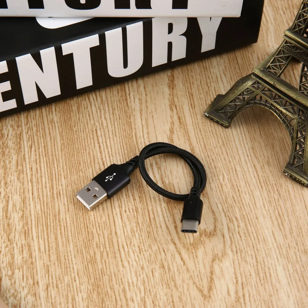 Кабель для передачи данных 0 25 м кабель типа C из алюминиевого сплава зарядный