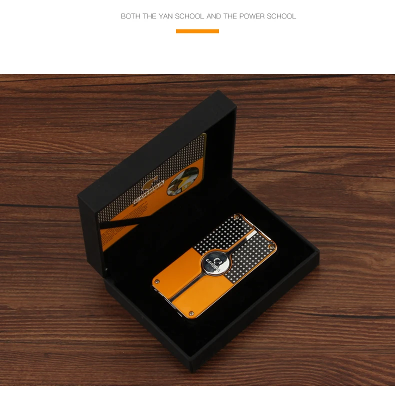 COHIBA газовая зажигалка для сигар 3 фонарь ветрозащитный газ многоразового использования 3 струи пламени фонарь зажигалки для сигар