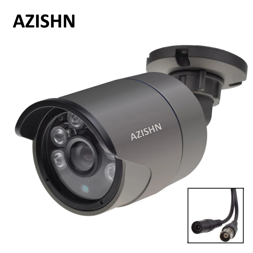 AZISHN 1080P AHD камера безопасности sony IMX323 сенсор 2MP камера наблюдения 6 шт. Массив Led ночного видения Водонепроницаемая CCTV Камера