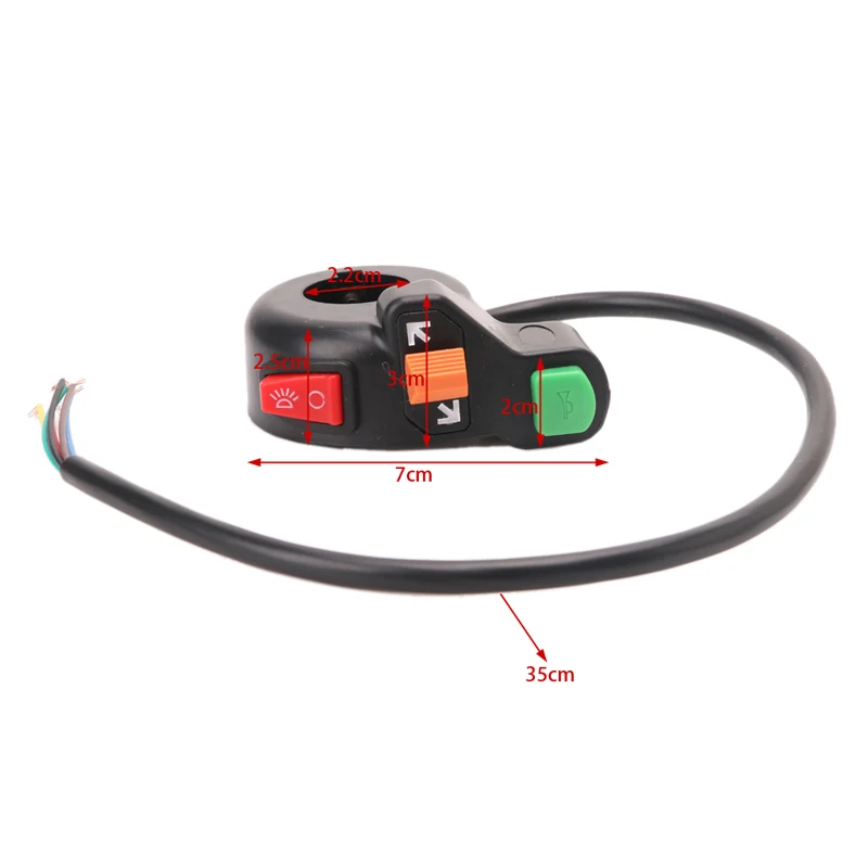 3 в 1 кнопка включения и выключения сигнала поворота на руль мотоцикла|handlebar