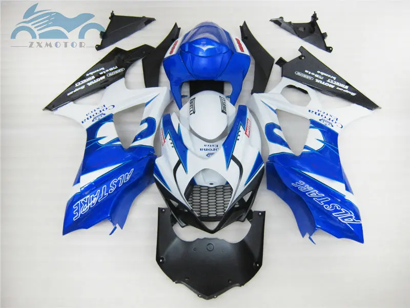 Пользовательские Комплект обтекателя мотоцикла для SUZUKI 2007 2008 GSXR1000 K7 ABS пластиковые гоночные обтекатели комплект 07 08 GSXR 1000 bule aftermarket