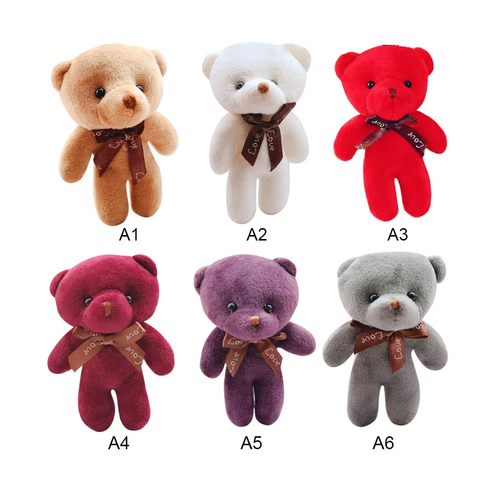 Мини 6 цветов Kawaii 12 см мишка плюшевые игрушки кукла для свадебной вечеринки