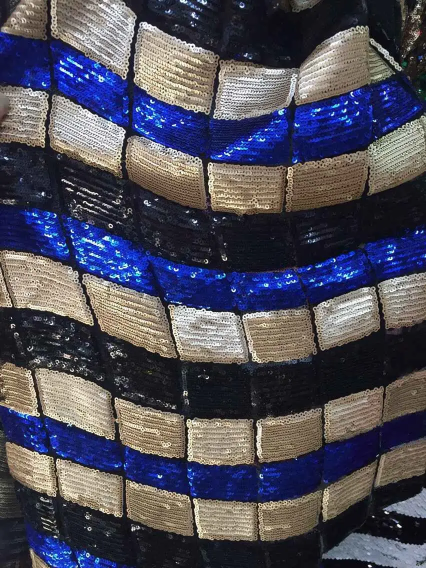 Новое поступление зеленая африканская гипюровая кружевная ткань с пайетками