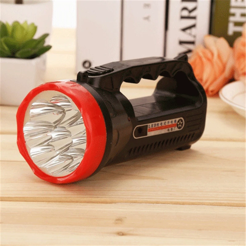 9LED hand-held flashlight led rechargeable spotlight hunting portable charging outdoor camping field lantern searchlight | Лампы и