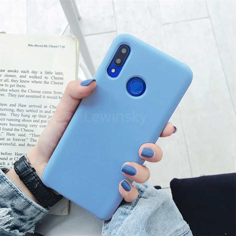 Жидкий силиконовый чехол для huawei P20 P30 Mate 20 lite 10 Pro P10 Nova 3 4, чехол для Honor 8X9 View 10 20, мягкий яркий Чехол