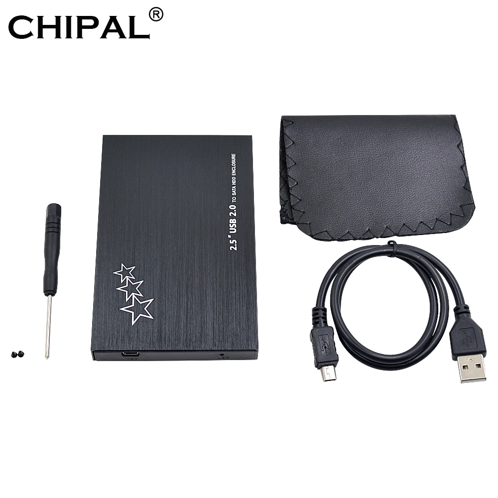 CHIPAL алюминиевой внешней USB 2 0 на SATA 3 22Pin 5 &quotHDD чехол SSD HDD корпус дюймов 2т жесткий
