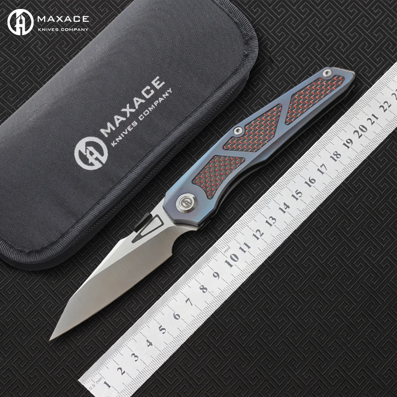 Складной нож MAXACE GLEDE Алюминиевый Карманный резец из углеродного волокна с