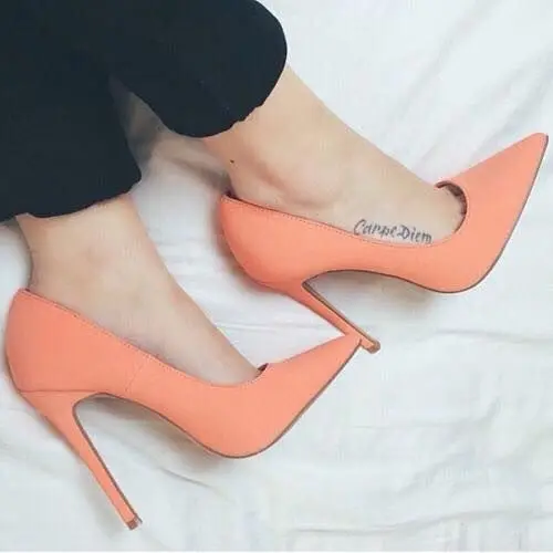 Туфли женские на высоком каблуке пикантные туфли лодочки заостренный носок