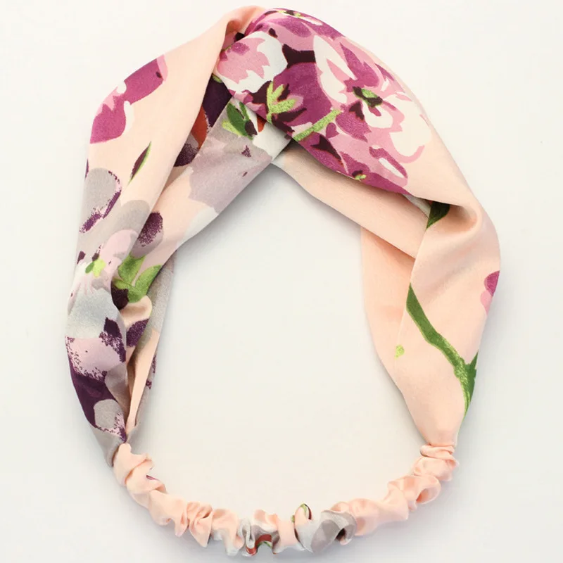 Женские летние богемные повязки в стиле ретро с принтом крест-тюрбан банданы для