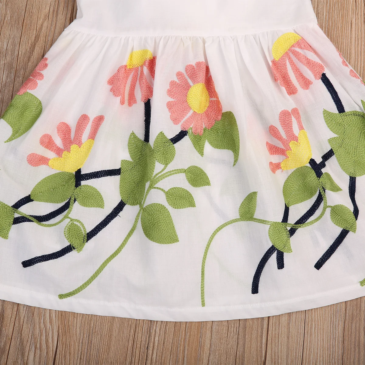 2019 Brand Toddler Kids Baby Girls Princess Tutu Dress Floral Ruffle Sleeveless Pageant Wedding Party Sundress Fashion Clothes | Детская