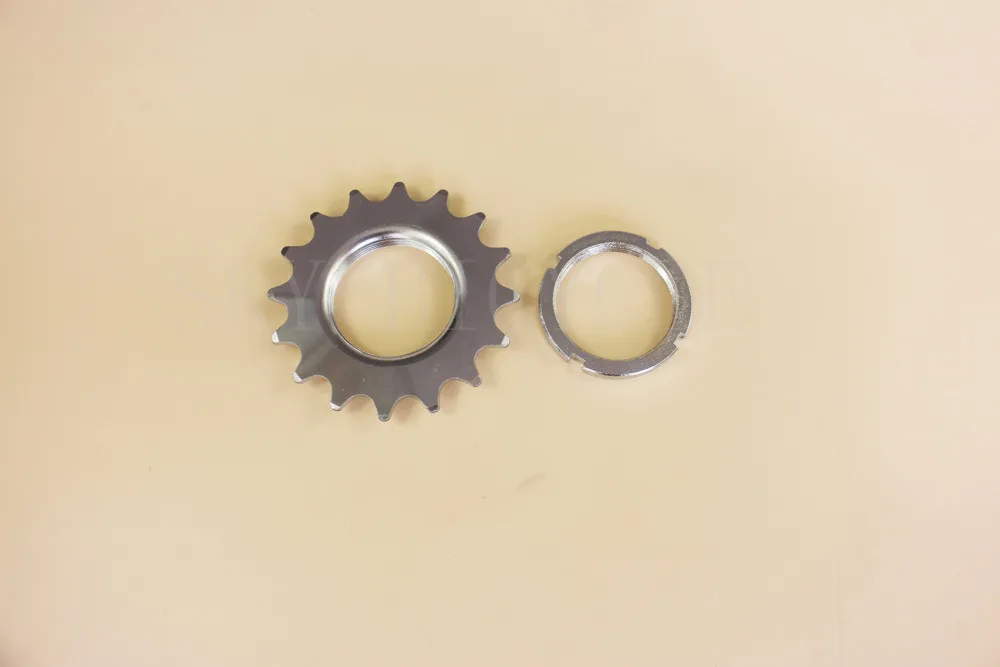 Фиксированная шестерня 13 T 14 T 15 T 16 T 17 T 18 T велосипед freewheel и фиксированное кольцо различная скорость cog звездочка и запирающее кольцо для fixie трек велосипед концентратор