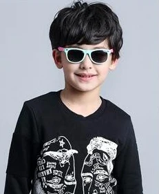 Классические Детские Солнцезащитные очки Дети Безопасности Покрытие Очки Вс UV 400