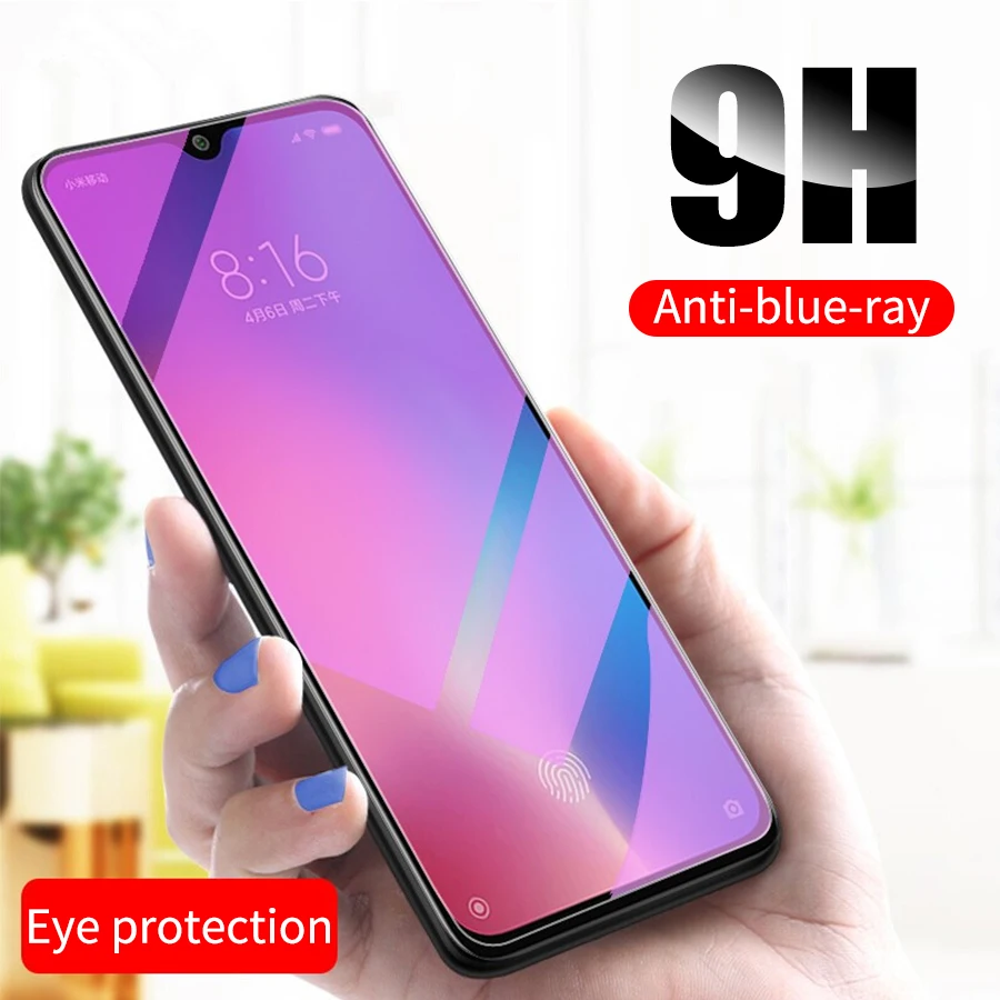 9H закаленное стекло с защитой от отпечатков пальцев для Xiaomi Redmi Note 7 6 5 Pro