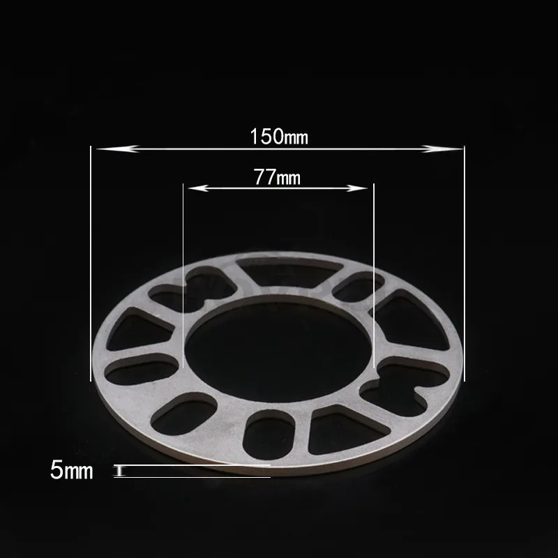 5mm 4 шт. универсальный автомобильный, алюминиевое колесо разделительные прокладки плиты 4 5 серьги-гвоздики 3 мм 5 мм 8 мм 10 мм 4x100 4x114,3 5x100 5x108 5x114,3 5x120 - Цвет: 5mm